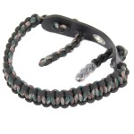 SUNYA Archery Bow Wrist Sling, 550 Paracord Strap Comfortable on Hand.100% Full Grain Leather Yoke, Multiple Camo Colors.Fit Compound Bow Stabilizer & Recurve. (Jungle Camo 21)