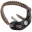 SUNYA Archery Bow Wrist Sling, 550 Paracord Strap Comfortable on Hand.100% Full Grain Leather Yoke, Multiple Camo Colors.Fit Compound Bow Stabilizer & Recurve. (Wood Camo 23)