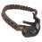 SUNYA Archery Bow Wrist Sling, 550 Paracord Strap Comfortable on Hand.100% Full Grain Leather Yoke, Multiple Camo Colors.Fit Compound Bow Stabilizer & Recurve.