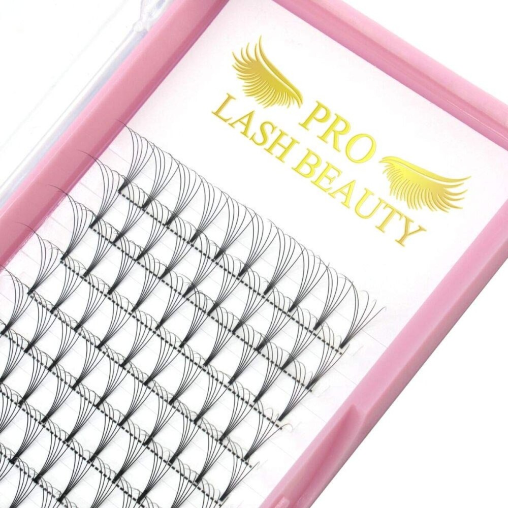 PRO LASHBEAUTY Premade Fans Eyelash Extensions 3D 5D 7D Volume Lash Extensions 9-20mm Black Vegan PTB Fiber False Eyelashes