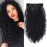 BHF 26 inch Kinky Curly Clip In Hair Extensions, Double Weft Full Head Japanese Heat Resistance Fiber 140g Synthetic Curly Hair Extensions For Women 7pieces (1B)