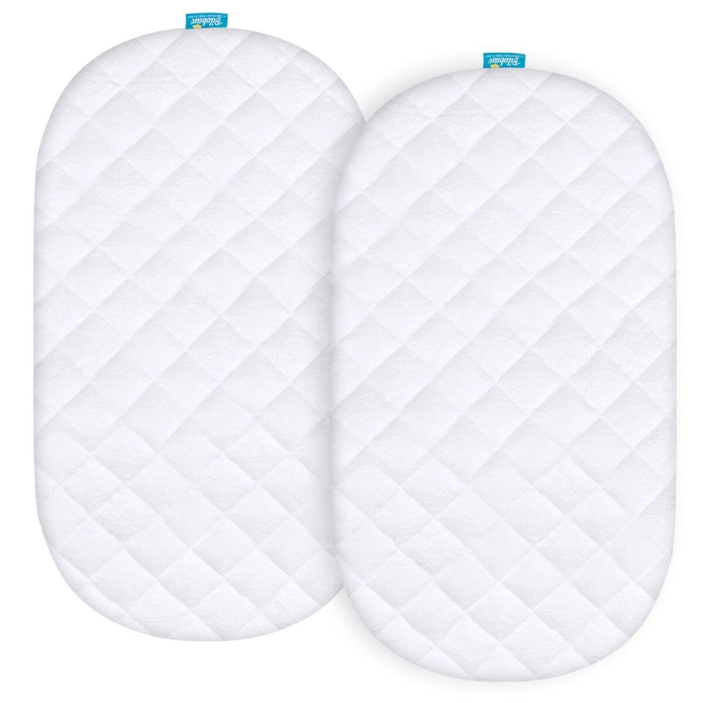 Waterproof Bassinet Mattress Pad Cover Compatible with Graco Sense2Snooze Bassinet, 2 Pack, Ultra Soft Surface, Breathable and Easy Care