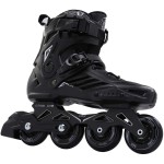 LIKU Black Professional Inline Skates Unisex (Men 11,Women 12)