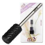 PANA Professional 3/32 Shank Size - Flat Top Large Barrel Carbide Bit - Nail Drill Bit for Dremel Machine (Silver, Gold, DLC Black) (2X Coarse, DLC Black)