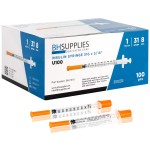 BH Supplies Insulin Syringes U-100 31G 1ml/cc 5/16 (8mm) Pack of 100 Pcs