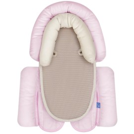 COOLBEBE Upgraded 3-in-1 Babybody Support for Newborn Infant Toddler - Extra Soft Car Seat Insert Cushion Pad, Perfect for Carseats, Strollers, Swings, Pink