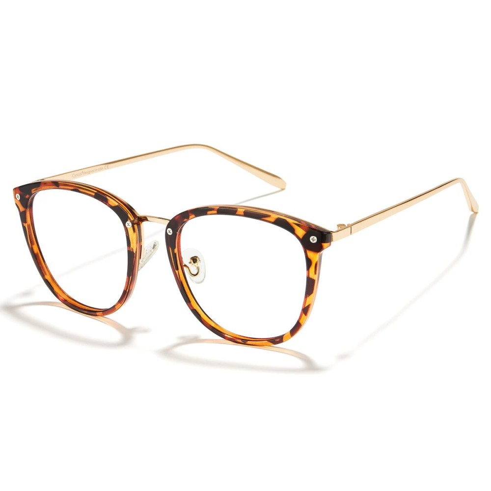 Cyxus Blue Light Glasses for Woman, Reduce Eye Strain Ideal for Office Working, Studying Ultra-Light TR90 for All-Day Comfort