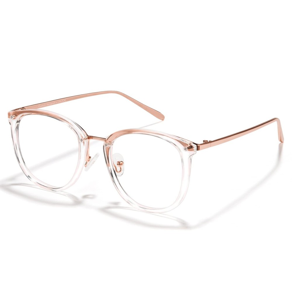 Cyxus Blue Light Glasses for Woman, Reduce Eye Strain Ideal for Office Working, Studying Ultra-Light TR90 for All-Day Comfort