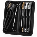 Accmor Gun Brushes & Picks, Universal Gun Cleaning Tools Set -Brass Steel Nylon Bristle Brushes & Stainless Steel Picks Gun Cleaning and Maintenance