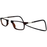 Clic Magnetic Reading Glasses for Men or Women, Computer Readers, Executive XL (XL-XXL, Tortoise, 2.00 Magnification)