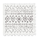 Lillefolk Baby Play Mat for Floor - 4x6ft Boho | Soft Non Toxic Premium EVA Foam Tiles for Tummy Time, Crawling & Playroom - Waterproof Interlocking Floor Mat for Babies & Toddlers (6 Tiles)