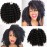 8 Inch Jamaican Bounce Crochet Hair 4 Packs 22 Strands Jumpy Wand Curly Crochet Hair for Black Women (8 Inch 4 Packs, 1B)