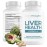 PUREHEALTH RESEARCH Liver Health - Liver Cleanse Detox & Repair with Artichoke Extract, Milk Thistle, Dandelion Root, Turmeric, Beet Root to Healthy Liver Renew with 11 Natural Nutrients, 60 Capsules