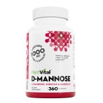 Plantvital D Mannose Capsules with Cranberry - D-mannose 1000mg Capsules - High Potency for Bladder, Kidney and Urinary Tract Support. Cranberry Powder with Hibiscus and Dandelion. 6 Months Supply