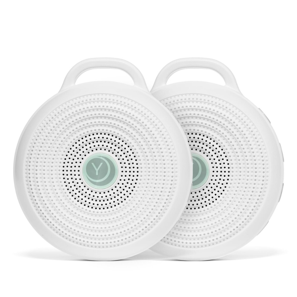 Yogasleep Rohm Portable White Noise Sound Machine (2 Pack) 3 Soothing Natural Sounds & Volume Control, Sleep Therapy for Adults & Kids, Noise Cancelling for Office Privacy & Meditation
