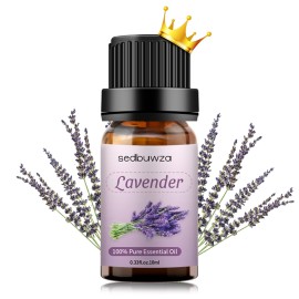 Sedbuwza Lavender Essential Oil, Pure Organic Lavender Fragrance Oil for Diffuser, Humidifier, Soap, Candle, Perfume