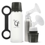 Ceres CHILL OG Breastmilk Chiller & Warmer - 12-34oz Portable Breast Milk Cooler, Storage & Baby Bottle for Travel, Work or On-The-Go - Pump Compatible Container - Futures So Bright White