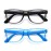 DYLB Kids Blue Light Blocking Glasses girls boys 2 pack, computer video gaming glasses for kids girls boys Age 3-10,Anti blue light & Headache (transparent black + transparent blue)