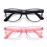 DYLB Kids Blue Light Blocking Glasses girls boys 2 pack, computer video gaming glasses for kids girls boys Age 3-9,Anti blue light & Headache (transparent black + transparent pink)