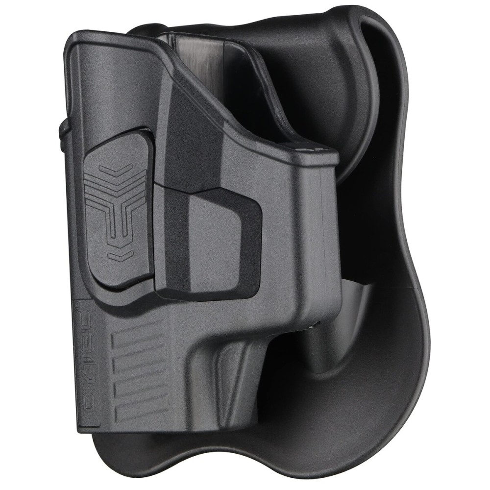 Sig P365 Holsters, OWB Holster for Sig P365 Micro-Compact 9mm / P365 XL / P365 SAS - Index Finger Released | Adjust. Cant | Autolock | Outside Waistband | Silicone Pad Paddle | Matte Finish -LH