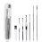 7 Pcs Ear Pick Earwax Removal Kit, BetyBedy Ear Cleansing Tool Set, Ear Curette Ear Wax Remover Tool with Cleaning Brush and Storage Box, Sliver