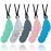 Sensory Chew Necklace for Kids, Boys and Girls, 5 Pack Silicone Feather Chewy Necklaces for Autism, ADHD, Chewing, Oral Motor Chewable Pendant for Mild Chewers