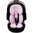 Pro Goleem Infant Car Seat Head Neck Body Support, Ultra-Soft Minky and Microfiber Newborn Car Seat Insert, Perfect for Car Seat, Stroller, 2-in-1 Reversible, Girls, Pink