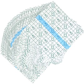 BBTO 50 Pieces Transparent Clear Adhesive Bandage Stretch Large Waterproof Film Adhesive Bandages Dressing Supplies(6 x 6 Inch)