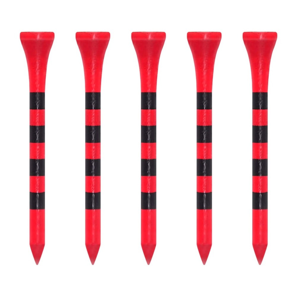 Zivisk Wooden Golf Tees 2-3/4 inch 100 Count 2.75 Long Golf Wood Bamboo Tees(Red,70mm)