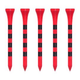 Zivisk Wooden Golf Tees 2-3/4 inch 100 Count 2.75 Long Golf Wood Bamboo Tees(Red,70mm)