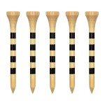 Zivisk Wooden Golf Tees 2-3/4 100 Count 70mm Natural Color