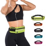 Jueachy Running Belts for Women Waterproof Fanny Pack Running Waist Pouch Phone holder Adjustable Sports Money Belt with Headphone Port Green