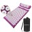 XiaoMaGe Acupressure Mat and Pillow Set with Bag - Large Size 28.7 X 16.5 inch Acupuncture Mat for Neck & Back Pain, Muscle Relaxation Stress Relief, Sciatica Pain Relief Pillow (Purple)