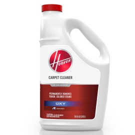 Hoover Oxy Carpet Cleaner Solution, 116 oz., Ocean Breeze Scent, Deep Cleaning Carpet Shampoo Solution, Removes Tough Colored Stains from Carpet and Upholstery, Pair with Hoover Carpet Cleaner Machine
