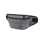 WATERFLY Running Belt Fanny Pack: Runner Marathon Jogging Waist Pack Sport Workout Exercise Fitness Phone Holder Belt for Men Women Jogger Slim Waistband Black