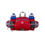 WATERFLY Fanny Pack Waist Bag: Fannie Pack 2 Water Bottle Holders Lumbar Belt Hiking Walking Running Jogging Camping Large Woman Man (Bottle Not Included)