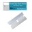 Single Edge Razor Blade 10 Pack - Straight Edge Razor - Ten Sharp Flat Blades in Convenient Storage Box - Oven Scraper Razors Refills - Heavy Duty Single Sided