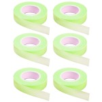 6 Rolls Eyelash Tape, Adhesive Fabric Eyelash Extension Tape, Breathable Micropore Fabric Tape for Eyelash Extension Supplies,9 m/10 Yard Each Roll (Green)