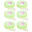 6 Rolls Eyelash Tape, Adhesive Fabric Eyelash Extension Tape, Breathable Micropore Fabric Tape for Eyelash Extension Supplies,9 m/10 Yard Each Roll (Green)