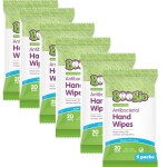 Antibacterial Hand Wipes by Boogie, Alcohol Free, Hypoallergenic and Moisturizing Aloe, Hand Wipes for Kids and Adults, 6 Packs of 20 (120 total wipes)