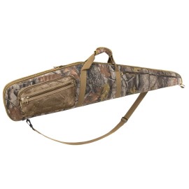 RAVOINCC Rifle Case Soft Shotgun Cases - Water Resistant Gun Carry Bag for Scoped Rifles with 3 Accessory Pockets Adjustable Shoulder Strap Available Length in Camouflage 52 Inch