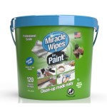 MiracleWipes for Paint Prep & Cleanup, Remove Tough Grime Build-Up, Wet Paint, Caulking, Epoxy, Colorant, and more from Hands, Surfaces, & Tools - 120 Count