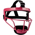 Dinictis Softball Face Mask, Lightweight, Comfortable, with Wide Field Vision, Durable and Safe Face Guards, Premium Protective Softball Fielder\'s Mask-Red-Youth(M)