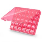 Monthly Pill Organizer Once a Day - 30 Day Pill Organizer Box - Easy to Open - Large Compartments Portable Case for Travel, Month Pill Cases Medicine Organizer for Vitamin (Pink)