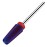 Lavinda 5 in 1 Fine Grit Tapered Nail Drill Bit for Acrylic Gel Removal Carbide Tungsten Steel Left Right Hand Use Professional Nail Tech Tools 3/32 (Fine, Purple)