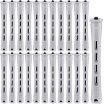 WILLBOND 60 Pcs Perm Rods for Long Hair Plastic Curl Rods Cold Wave Irons Curling Roller for Hair Styling Hairdressing Tools(0.59 Inch,Gray)