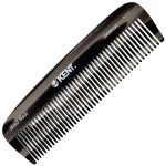 Kent 12T G Wide Tooth Detangling Comb - Handmade Pocket Comb for Thick, Curly, Wavy Hair - Large Tooth Hair and Beard Grooming Comb - Saw-Cut and Hand Polished