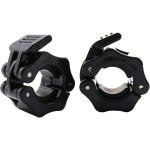 GW Tech Barbell Clamps 1 inch, Exercise Collars 1(25mm) Quick Release Pair of Locking Collar Clips for Workout Weightlifting Fitness Training (Black)