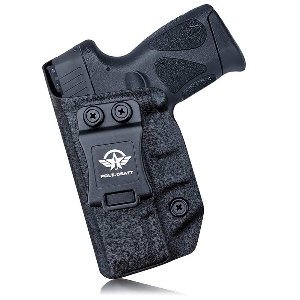 Taurus G3C G2C Holster IWB Kydex Holster for Taurus G3C 9mm / G2C 9mm / Millennium PT111 G2 / PT140 9mm Case - Inside Waistband Holster (Black, Left Hand)