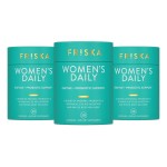 FRISKA Womens Daily Digestive Enzyme and Probiotics Supplement, Advanced Natural Support for Female Digestive Health, Fights Bloating, Eases Digestion, Supports Nutrient Absorption, 90 Capsules